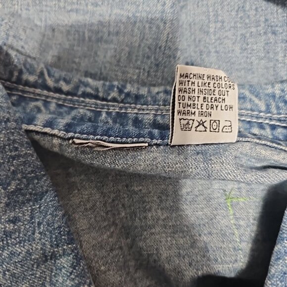 Upcycled Oversized Jean Jacket Medium - Picture 8 of 8